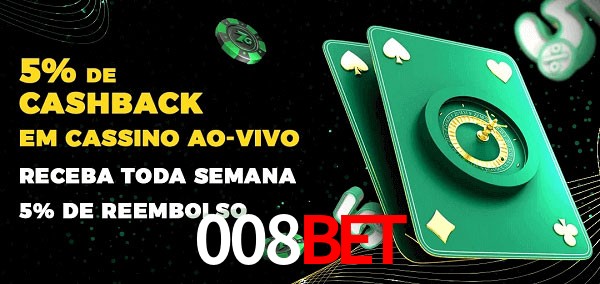 Promoções do cassino ao Vivo 008bet